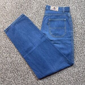 Vintage Levi's Women's 29x30 USA Made Jeans Native Patch Blue Denim Straight 90s